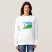 Dschibuti-Flagge Sweatshirt (Vorne ganz)