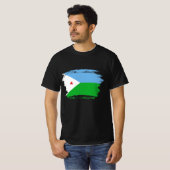 Dschibuti-Flagge T-Shirt (Vorne ganz)