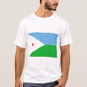 Dschibuti-Flagge T-Shirt (Vorderseite)
