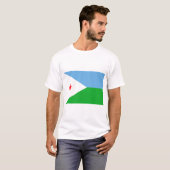 Dschibuti-Flagge T-Shirt (Vorne ganz)