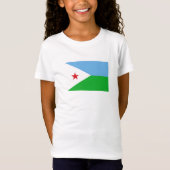 Dschibuti-Flagge T-Shirt (Vorderseite)