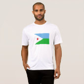 Dschibuti-Flagge T-Shirt (Vorne ganz)
