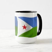 Dschibuti-Flagge Tasse (VorderseiteRechts)
