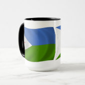 Dschibuti-Flagge Tasse (Vorderseite Links)