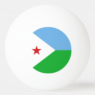 Dschibuti-Flagge Tischtennisball