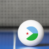Dschibuti-Flagge Tischtennisball (Netto)