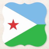 Dschibuti-Flagge Untersetzer (Vorderseite)