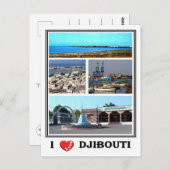 Dschibuti - I Liebe - Postkarte (Vorne/Hinten)