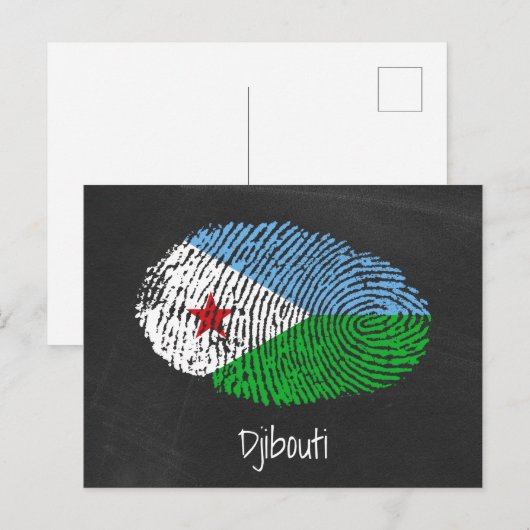 Dschibuti Postkarte (Vorne/Hinten)