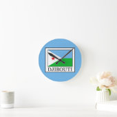 Dschibuti Runde Wanduhr (Zuhause)