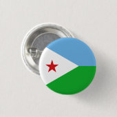 Dschibutische Flagge, Flagge Dschibutis Button (Vorne & Hinten)