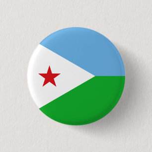 Dschibutische Flagge, Flagge Dschibutis Button