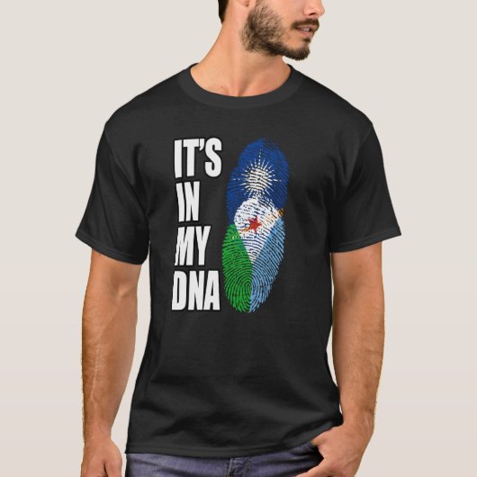 Dschibuttian und Marshallese - DNA-Heritage T-Shirt (Vorderseite)