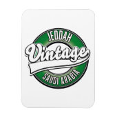 Dschidda Saudi-Arabien Logo Magnet (Vertikal)