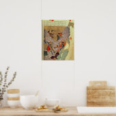 Dschingis Khan (c.1162-1227) kämpfte gegen die Chi Poster (Küche)