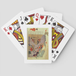 Dschingis Khan (c.1162-1227) kämpfte gegen die Chi Spielkarten