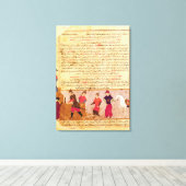 Dschingis Khan und seine Söhne von Rashid al-Din Leinwanddruck (Insitu (Holzboden))