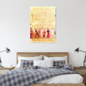 Dschingis Khan und seine Söhne von Rashid al-Din Leinwanddruck (Insitu (Schlafzimmer))