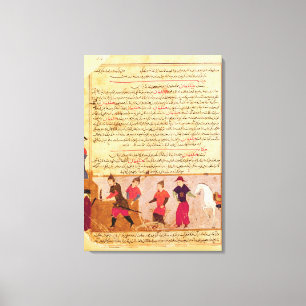 Dschingis Khan und seine Söhne von Rashid al-Din Leinwanddruck