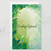 Dschungel 1 - Stationierungsoptionen Briefpapier (Vorne/Hinten)