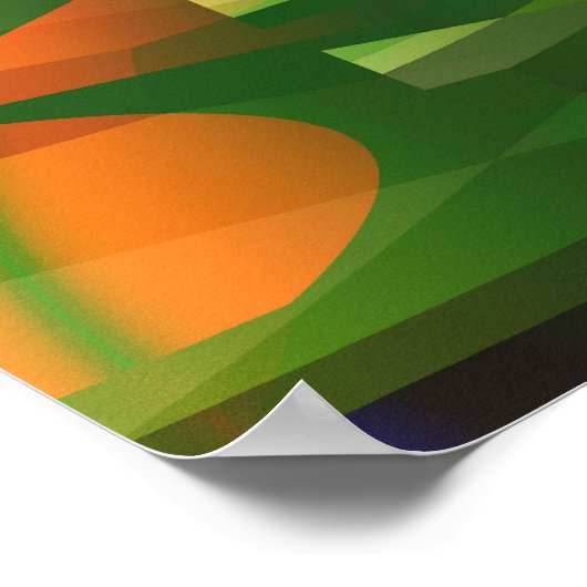 Dschungel 2 Abstrakt Art Poster (Ecke)