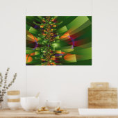 Dschungel 2 Abstrakt Art Poster (Küche)