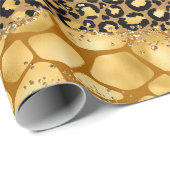 Dschungel-Achat | Wild Glam Texturmuster Geschenkpapier (Rolleneckpunkt)