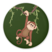 Dschungel-Affe-Aufbereiter-Fach-Griff-Zug Keramikknauf (Vorderseite)