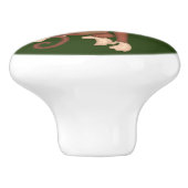 Dschungel-Affe-Aufbereiter-Fach-Griff-Zug Keramikknauf (Seitenansicht)