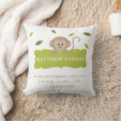 Dschungel-Affe-Geburts-Mitteilungs-Notfall-Kissen Kissen (Decke)