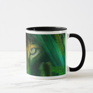 Dschungel-Augen - Jaguar-Kunst-Tasse Tasse