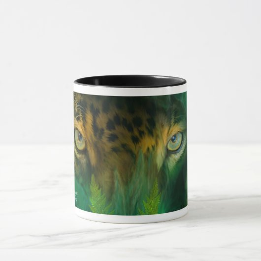 Dschungel-Augen - Jaguar-Kunst-Tasse Tasse (Zentrum)