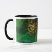 Dschungel-Augen - Jaguar-Kunst-Tasse Tasse (Links)