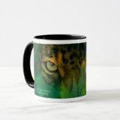 Dschungel-Augen - Jaguar-Kunst-Tasse Tasse (Vorderseite Links)
