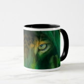 Dschungel-Augen - Jaguar-Kunst-Tasse Tasse (VorderseiteRechts)