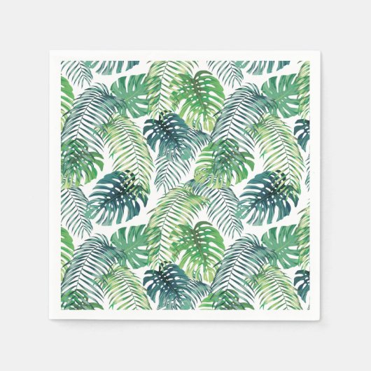 Dschungel aus Palms Designpapier Napkins Serviette (Vorderseite)
