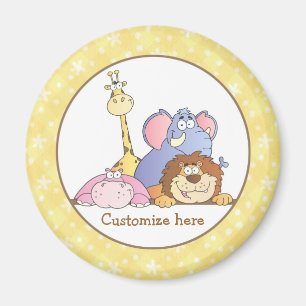 Dschungel-Baby-Design Magnet