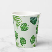 Dschungel Baby Dusche tropische Einladung Pappbecher (Rückseite)