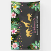 Dschungel-Baby-Duschen-Party-Fahnen-tropische Banner (Vertikal)