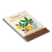 Dschungel-Baby-Duschen-Zickzack kundenspezifisches Notizblock (Rechte Seite)