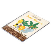 Dschungel-Baby-Duschen-Zickzack kundenspezifisches Notizblock (Linke Seite)