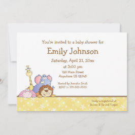 Dschungel-Baby-Entwurf Einladung