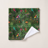 Dschungel 🌺 🌴 🦜 badhandtuch set (Waschlappen)