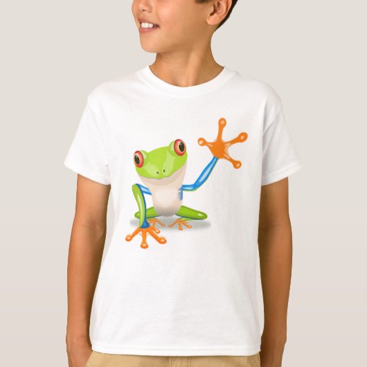 Dschungel-Baum-Frosch hell und bunt T-Shirt (Vorderseite)