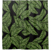 Dschungel-Blätter Duschvorhang (Vorderseite)