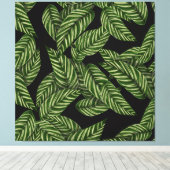 Dschungel-Blätter gewickelt Leinwand (Insitu (Holzboden))