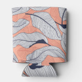 Dschungel-Blätter Nahtlose tropische Muster Dosenkühler (Rückseite)