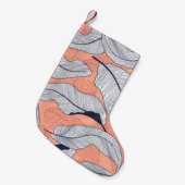 Dschungel-Blätter Nahtlose tropische Muster Kleiner Weihnachtsstrumpf (Vorderansicht (hängend))