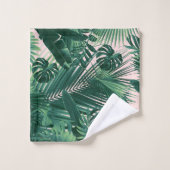 Dschungel Blätter Siesta #1 Badhandtuch Set (Waschlappen)