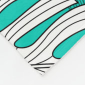 Dschungel Blätter Tropenflora Nahtlos Fleecedecke (Ecke)